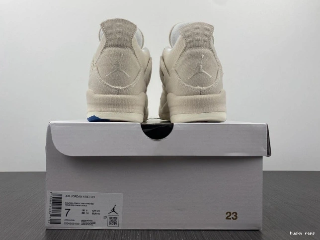 Rep Husky Canvas 4 DQ4909-100 Retro Jordan (W) Blank 0805